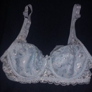 💞Shein Light Blue Lace Bra